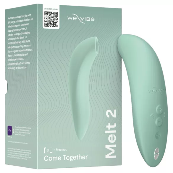 We-Vibe Melt 2 - Sovelluksella ohjattava paineaaltoklitoriskiihotin (turkoosi)