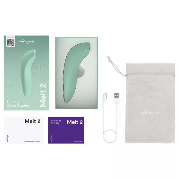 We-Vibe Melt 2 - Sovelluksella ohjattava paineaaltoklitoriskiihotin (turkoosi)