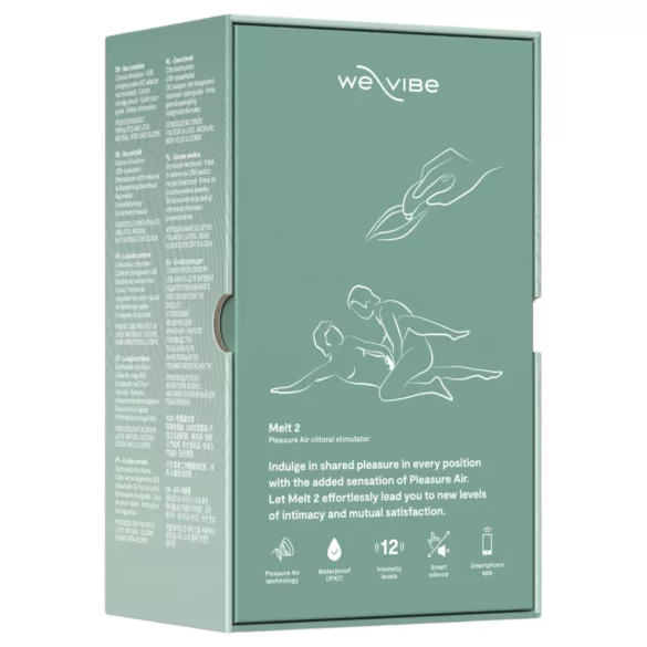 We-Vibe Melt 2 - Sovelluksella ohjattava paineaaltoklitoriskiihotin (turkoosi)