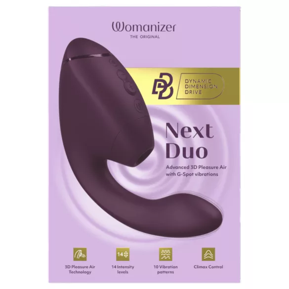 Womanizer Next Duo - G-piste vibraattori ja klitoriskiihotin - violetti