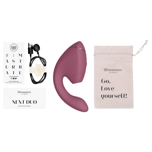 Womanizer Next Duo - G-piste vibraattori ja klitoriskiihotin - pinkki