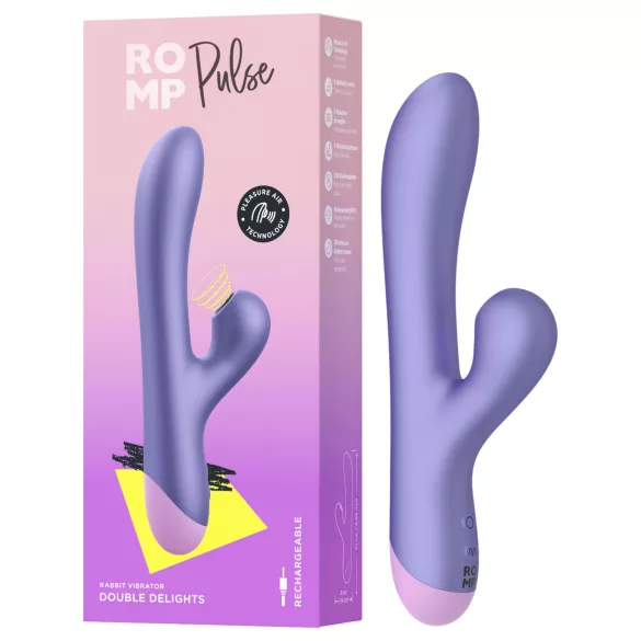 ROMP Pulse - G-pistevibraattori ja klitoriskiihotin - violetti