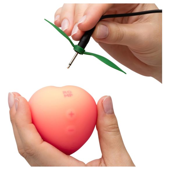 Romp Pink Peach - klitorisvibraattori ilmapulssi - silikoninen pinkki