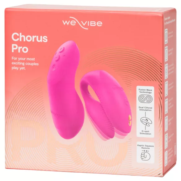 We-Vibe Chorus Pro - parivibraattori - kaukosäädin - pinkki