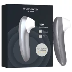   Womanizer Pro - ilmavirtateknologialla toimiva klitoriskiihotin (harmaa)