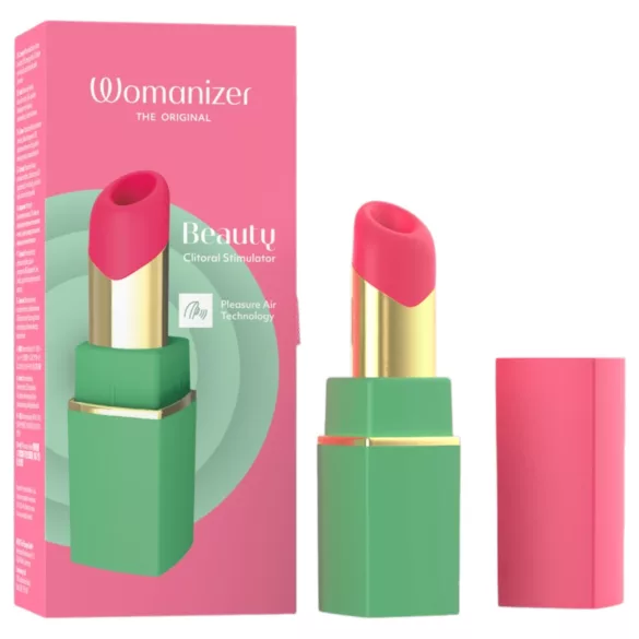 Womanizer Beauty - huulipunan muotoinen ilmuaalto-klitoriskiihotin (vihreä)