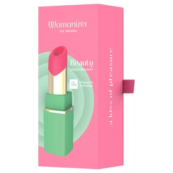 Womanizer Beauty - huulipunan muotoinen ilmuaalto-klitoriskiihotin (vihreä)