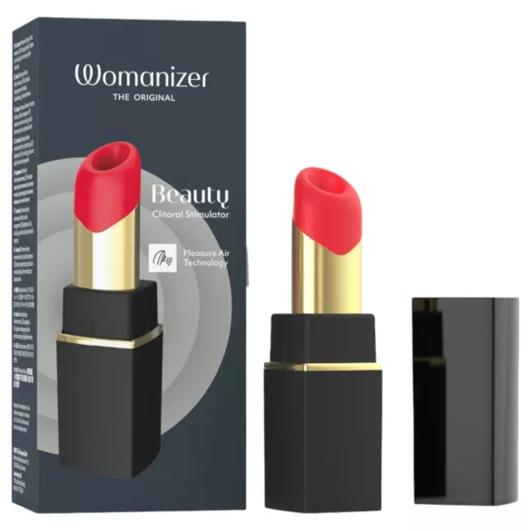 Womanizer Beauty - huulipunan muotoinen ilmuaalloilla toimiva klitoriskiihotin (musta)
