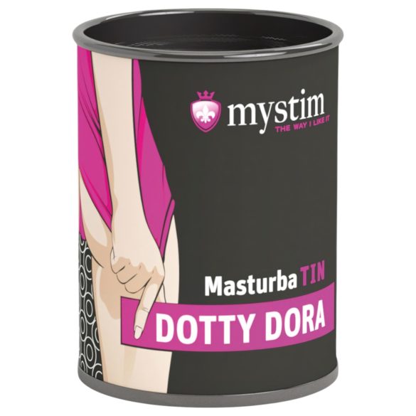 Mystim MasturbaTIN Dotty Dora - pilkullinen masturbaattori (valkoinen)