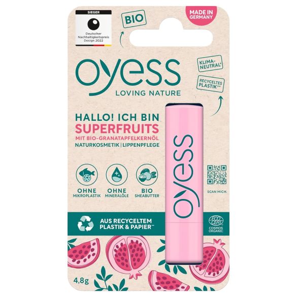 Oyess BIO - Hedelmäinen huulivoide