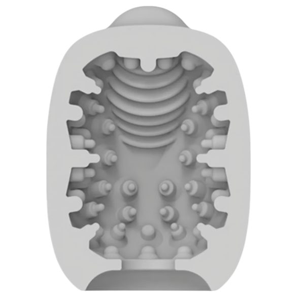 VIBEGGS - vibraatiomuna masturboija - kohokuvioitu valkoinen