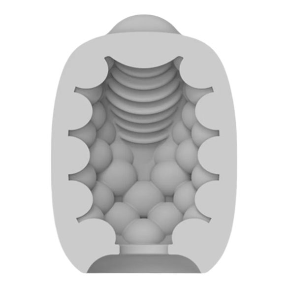 VIBEGGS Blow Misty - vibroiva muna mastubaattori - valkoinen
