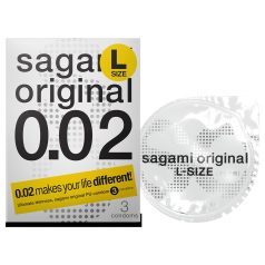 Sagami Original 0,02 L - kondomi - 58mm (3 kpl)
