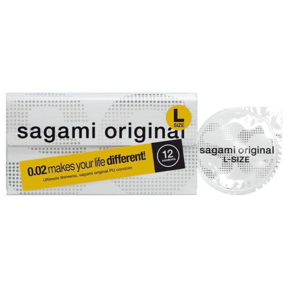 Sagami Original 0,02 L - kondomi - 58mm - 12 kpl
