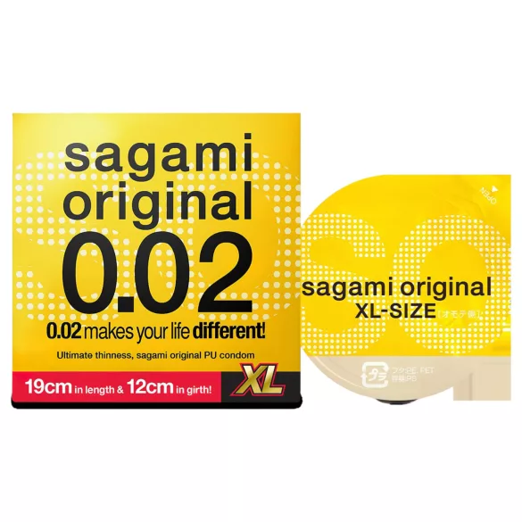 Sagami Original 0,02 XL - kondomi - 61mm - 1 kpl