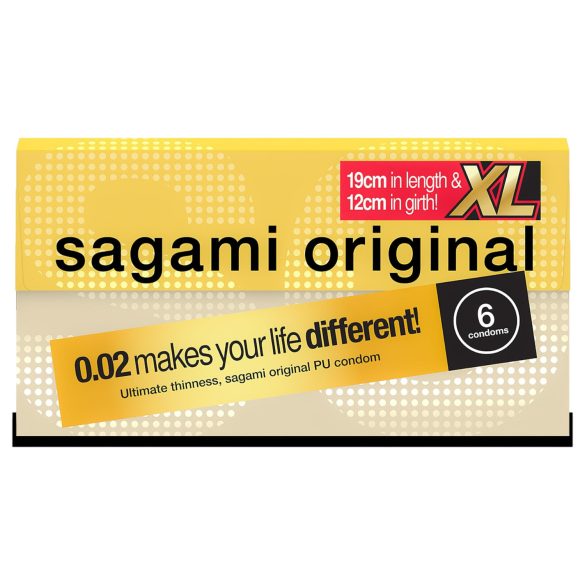 Sagami Original 0.02 XL - kondomi - 61mm - 6 kpl