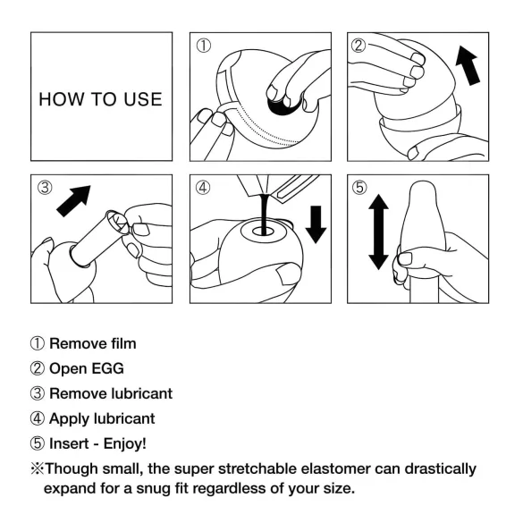 TENGA Egg Brush - masturbaattorimuna 6kpl - kertakäyttöinen