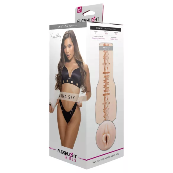 Fleshlight Vina Sky Exotica - aidontuntuinen tekovagina (luonnollinen)