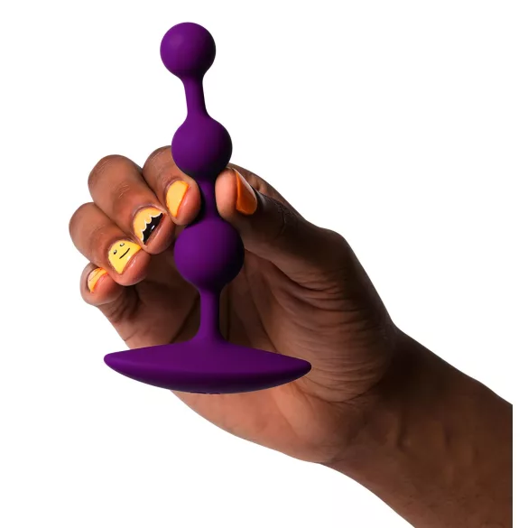 ROMP Amp - anaalitappi helmillä - silikoni lila