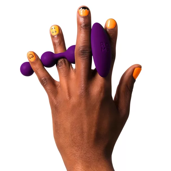 ROMP Amp - anaalitappi helmillä - silikoni lila