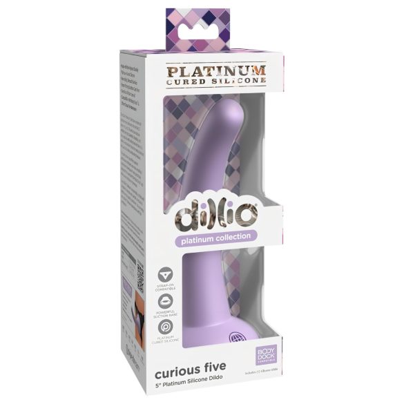 Dillio Curious Five - Imukupillinen dildo (15 cm) - Lila