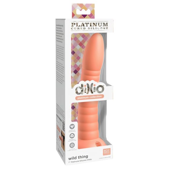 Dillio Wild Thing - urhea dildo (19cm) - oranssi