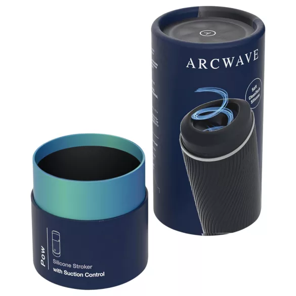 Arcwave Pow - miesten masturbaattori - käsikäyttöinen imu - musta