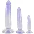 Crystal Clear - anustreenari dildo setti - 3 kpl - kirkas/sininen