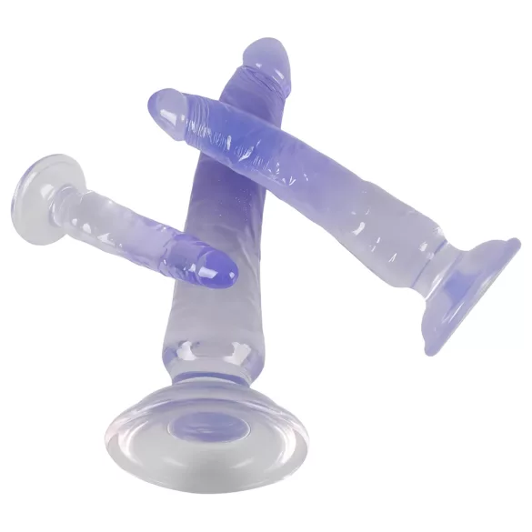 Crystal Clear - anustreenari dildo setti - 3 kpl - kirkas/sininen