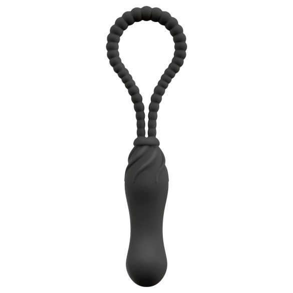 Black Velvets Perfect Fit - strap on dildo - säädettävä - musta