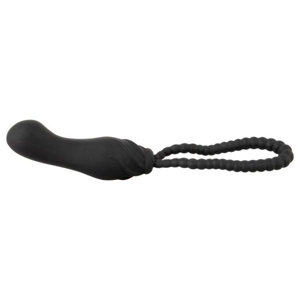 Black Velvets Perfect Fit - strap on dildo - säädettävä - musta