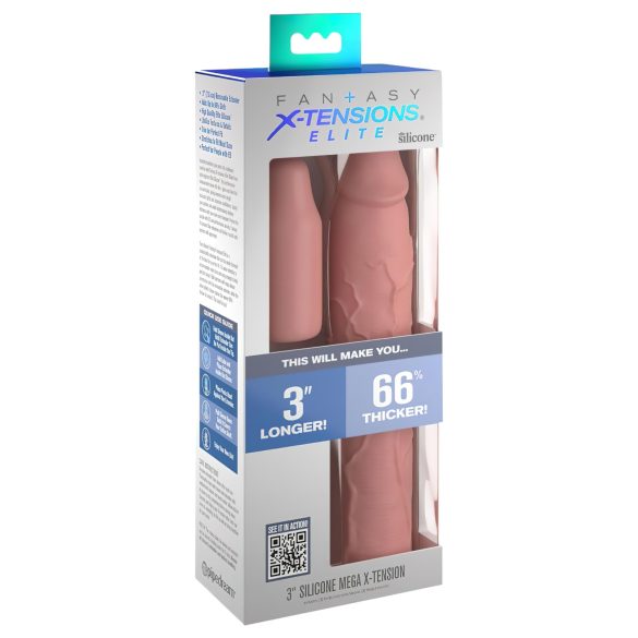 X-TENSION Elite 3 - säädettävä peniksen suojus (luonnollinen)