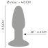 You2Toys - silikoninen anustappi (värikäs)