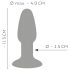 You2Toys - silikoninen anustappi (värikäs)