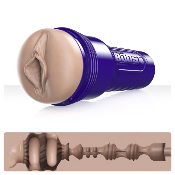 Fleshlight Boost Bang - aidon tuntuinen masturbaattori (luonnollinen)