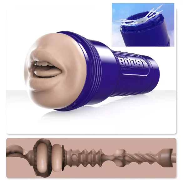 Fleshlight Boost Blow - suuseksimasturbaattori - realistinen suu - luonnollinen