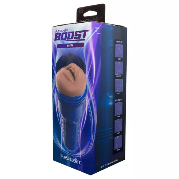Fleshlight Boost Blow - suuseksimasturbaattori - realistinen suu - luonnollinen
