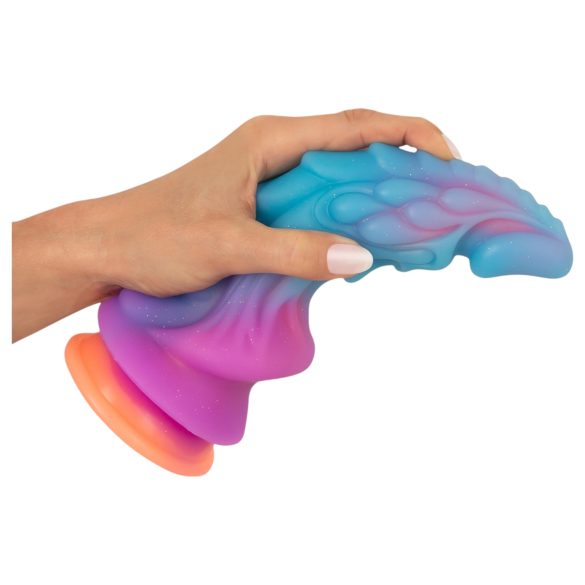 Beasty Cocks - alien silikonidildo (sininen-oranssi)