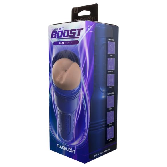 Fleshlight Boost Blast - aito peppumasturbaattori (nude)