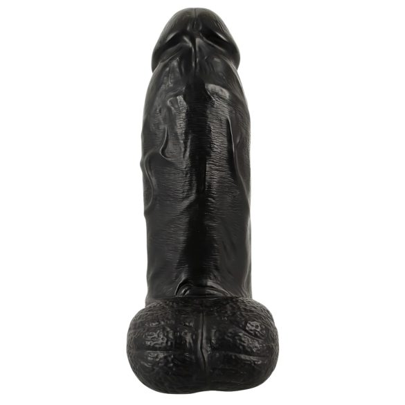 Realistixxx Real Giant - realistinen dildo kiveksillä - 22 cm - musta