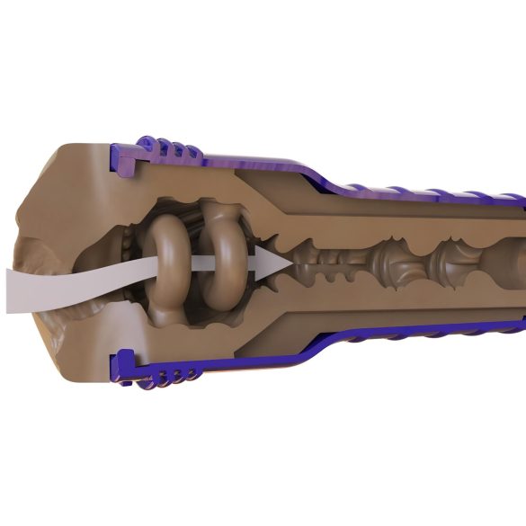 Fleshlight Boost Bang - realistinen keinovagina - ruskea