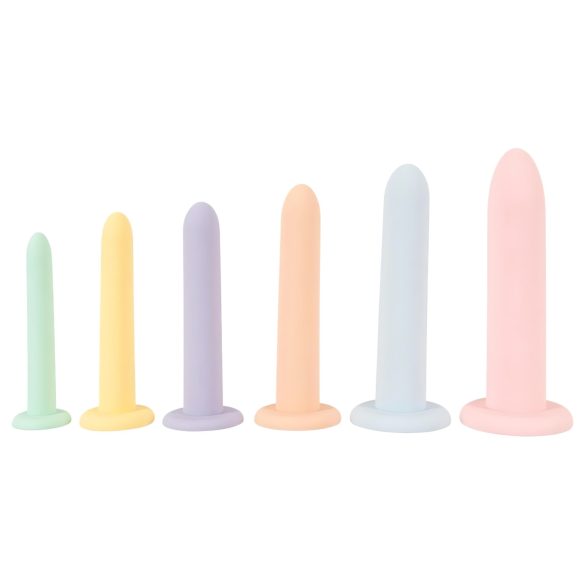 Kuusi matkaa nautintoon - dildosetti 6-osainen värikäs