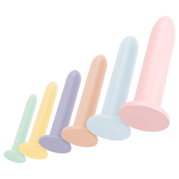Six in a Row - dildo-harjoitussetti - 6 kpl - monivärinen