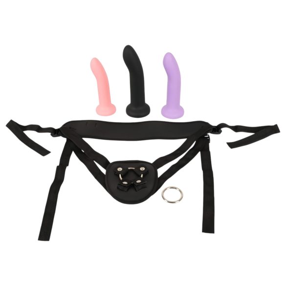 You2Toys - Musta strap-on dildosetti