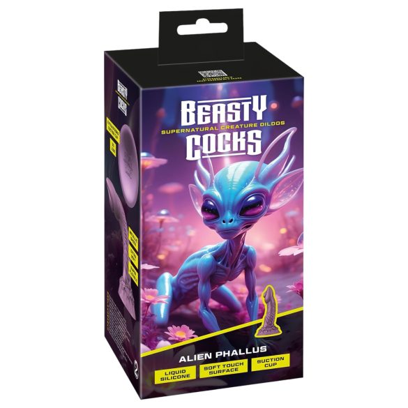 Beasty Cocks - alien dildo - suuri - silikoni - lila