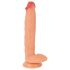 Realistixxx Aito Jätti - erittäin suuri kivesosallinen dildo (luonnollinen)