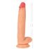 Realistixxx Aito Jätti - erittäin suuri kivesosallinen dildo (luonnollinen)