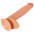Realistixxx Aito Jätti - erittäin suuri kivesosallinen dildo (luonnollinen)