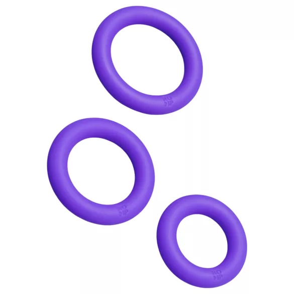 ROMP Remix Trio - penisrenkaat setti - 3 kpl - violetti