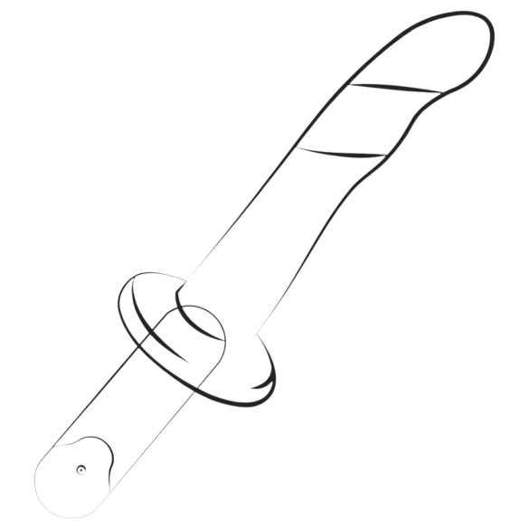 ROMP Dizi - silikoni dildo - taipuisa - pinkki-oranssi